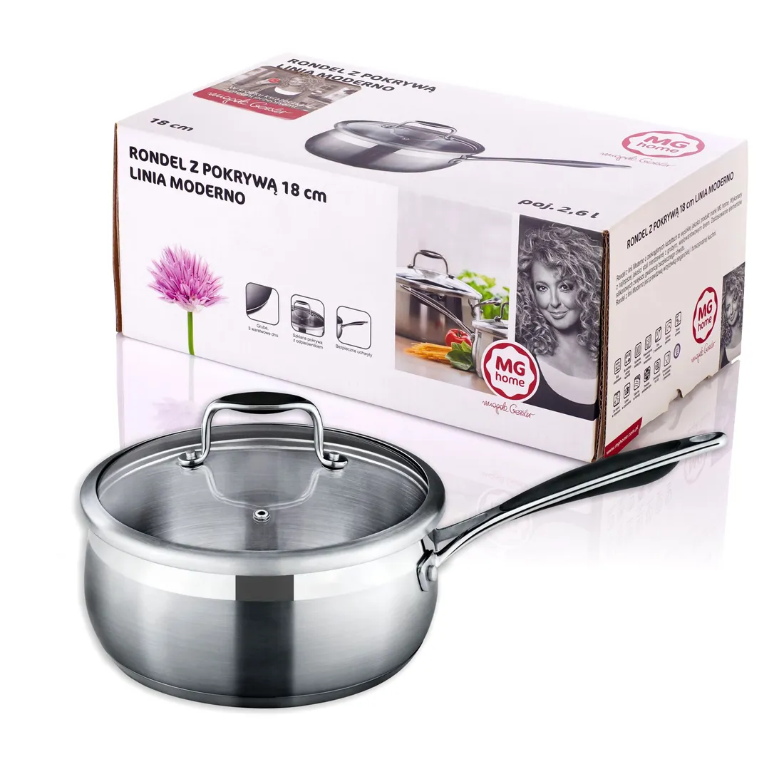 rondel-garnek-18cm-moderno-stan-nowy