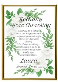 podziekowanie-ramka-prezent-dla-ojca-chrzestnego-na-komunie-w-zlotej-ramce