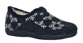 cieple-kapcie-damskie-pelne-sniezki-sanital-flex-l25972-czarny-r39
