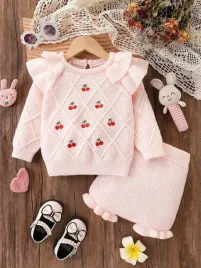 shein-dzianinowy-komplet-sweter-w-wisnie-krotkie-spodenki-18-24m-97960