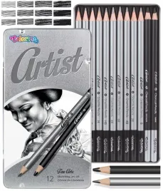 zestaw-olowkow-i-wegli-do-szkicowania-artystyczny-colorino-artist-12-sztuk
