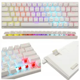 biala-klawiatura-gamingowa-mechaniczna-60percent-podswietlana-led-mala-red-switch