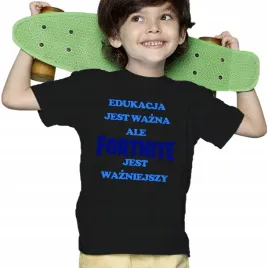 koszulka-dziecieca-edukaja-wazna-fortnajt-wazniejszy-110cm-czarna