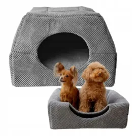 legowisko-szare-dla-psa-kota-budka-2w1-domek-48x48cm-poslanie-antyposlizgow