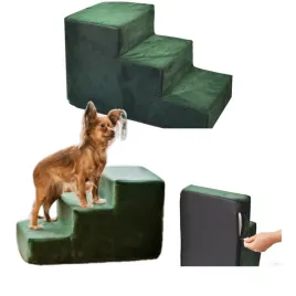 schodki-dla-psa-kota-zielone-rampa-30cm-3-stopnie-schody-podest-antyposlizg