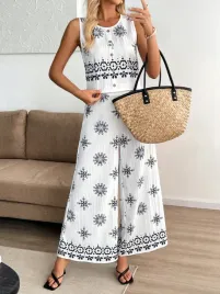 shein-bialo-czarny-komplet-bluzka-bez-rekawow-spodnie-wzor-m-l-73132