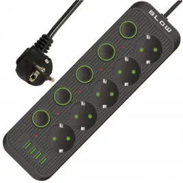 przedluzacz-listwa-zasilajaca-ladowarka-4x-usb-5-gniazd-5m-usb-typ-c-czarny