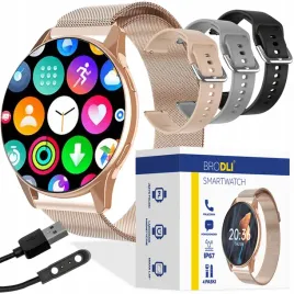 smartwatch-zegarek-damski-okragly-zloty-elegancki-rozmowy-smartwatch-4paski