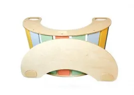 bujak-drewniany-sunny-pomaranczowo-zielony-ze-stolikiem