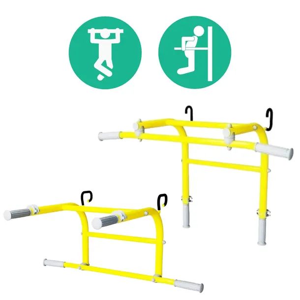 drazek-do-podciagania-2w1-next-basic-zolty-maksymalna-waga-uzytkownika-100-kg