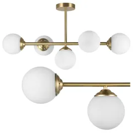 plafon-szczotkowane-zloto-lampa-wiszaca-z-bialymi-kulami-afino-5xe27-led