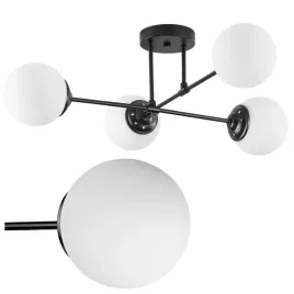 lampa-czarna-wiszaca-sufitowa-nowoczesna-biale-kule-szklane-afino-4xe27-led