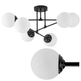 czarna-sufitowa-lampa-wiszaca-zyrandol-biale-kule-szklane-afino-6xe27-led