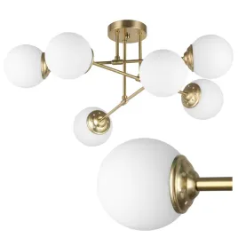 lampa-sufitowa-wiszaca-szczotkowane-zloto-biale-kule-szklane-afino-6xe27