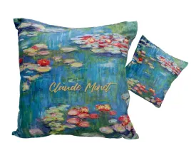 poduszka-z-wypelnieniem-suwak-c-monet-lilie-wodne-carmani