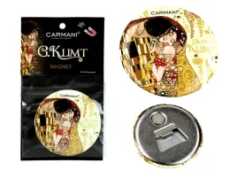 otwieracz-z-magnesem-g-klimt-pocalunek-kremowe-tlo-carmani