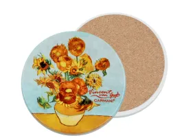 podkladka-ceramiczna-okragla-v-van-gogh-sloneczniki-w-wazonie-carmani