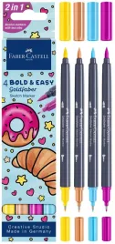 faber-castell-flamastry-markery-dwustronne-do-szkicowania-goldfaber-4-kol