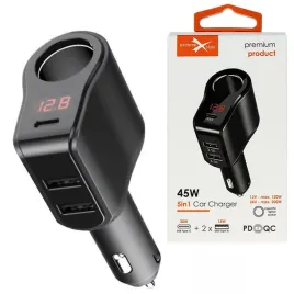 ladowarka-samochodowa-usb-typ-c-2-x-usb-gniazdo-zapalniczki-45-w