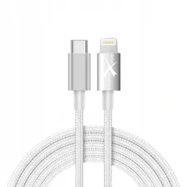 kabel-pleciony-pd-usb-typ-c-iphone-lightning-2m-bialy