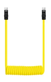 kabel-newell-usb-c-usb-c-100-w-15-m-silikonowy-spiralny-zolto-czarny