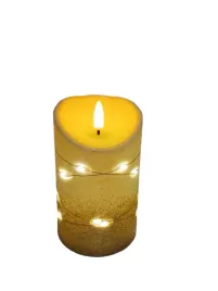 swieczka-dekoracyjna-ecru-z-zlotym-brokatem-i-lancuszkiem-led-85cm-13-cm