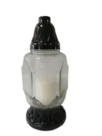 znicz-caloroczny-prosty-bez-dodatkow-karbowane-szklo-25-cm