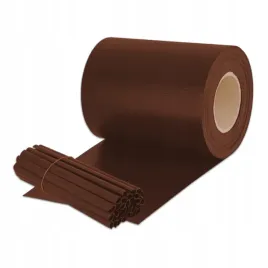 tasma-ogrodzeniowa-19-cm-x-35-m-brazowa-450-g-m-w-zestawie-20-klipsow