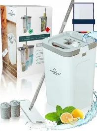 mop-plaski-z-wiadrem-3-komorowym-wonderhome-bialy-zestaw-do-sprzatania