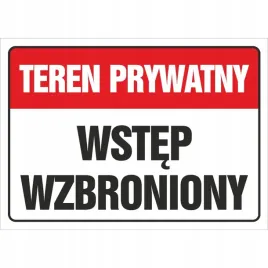 tablica-tabliczka-informacja-teren-prywatny-wstep-wzbroniony-25x35