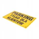 tablica-tabliczka-parking-tylko-dla-klientow-pcv-stan-nowy