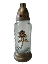 znicz-szklany-ze-zlotymi-dodatkami-i-zlota-roza-28-cm