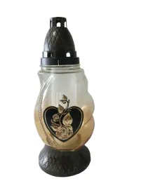 znicz-pomaranczowe-szklo-z-sercem-i-roza-27-cm