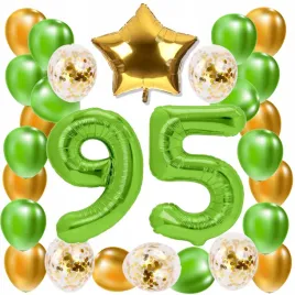 zestaw-balony-95-urodziny-zielony-zloty-limonkowy-95-rocznica-slubu-100-cm