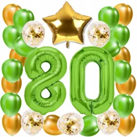 zestaw-balony-80-urodziny-zielony-zloty-limonkowy-80-rocznica-slubu-100-cm