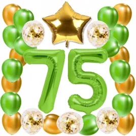 zestaw-balony-75-urodziny-zielony-zloty-limonkowy-75-rocznica-slubu-100-cm