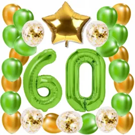 zestaw-balony-60-urodziny-zielony-zloty-limonkowy-60-rocznica-slubu-100-cm
