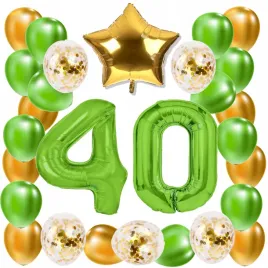 zestaw-balony-40-urodziny-zielony-zloty-limonkowy-40-rocznica-slubu-100-cm