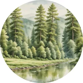 naklejka-na-sciane-dla-dzieci-akwarelowy-las-przy-rzece-krajobraz-100cm