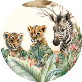 naklejka-na-sciane-dla-dzieci-przyjaciele-z-sawanny-safari-tygrys-lew-100cm