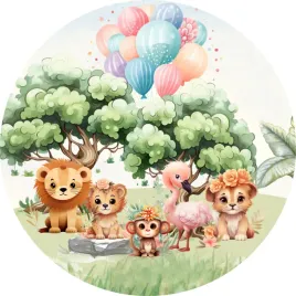naklejka-na-sciane-dla-dzieci-wesole-zwierzatka-i-balony-safari-100cm