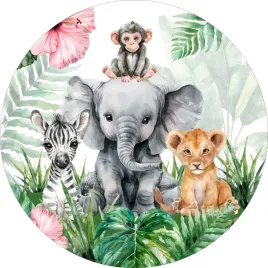 naklejka-na-sciane-dla-dzieci-slodkie-zwierzatka-z-safari-dzungla-100cm