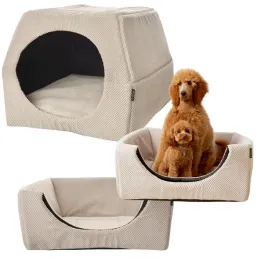 legowisko-bezowe-dla-psa-kota-budka-2w1-xl-domek-70x70cm-poslanie-antyposli