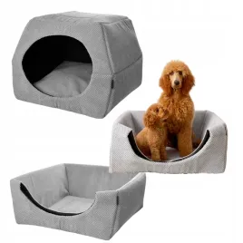 legowisko-szare-dla-psa-kota-budka-2w1-xl-domek-70x70cm-poslanie-antyposliz