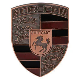 emblemat-porsche-logo-stuttgart-z-mocowaniem-kolor-miedziany