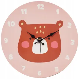 duzy-scienny-zegar-do-pokoju-dzieciecego-przedszkola-mis-rozowy-33cm
