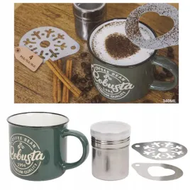 zestaw-barista-4-elementy-sitko-szablony-i-kubek-340-ml-oliwkowy