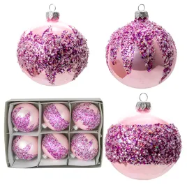 szklane-bombki-choinkowe-dekorowane-10-cm-sypane-rozowe-6-szt