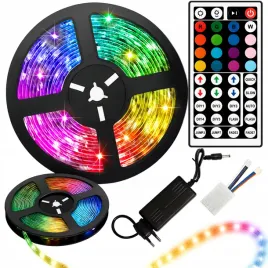 tasma-led-kolorowa-wodoodporna-samoprzylepna-rgb-bialy-z-pilotem-5-metrow