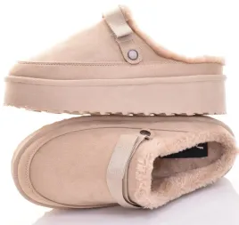 niskie-sniegowce-buty-damskie-zimowe-kapcie-na-platformie-bezowe